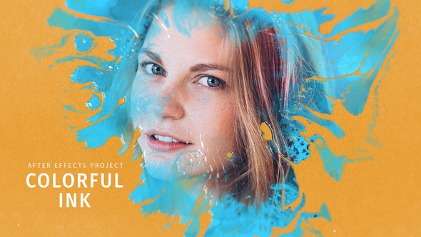 Videohive Colorful Ink Video Displays template preview