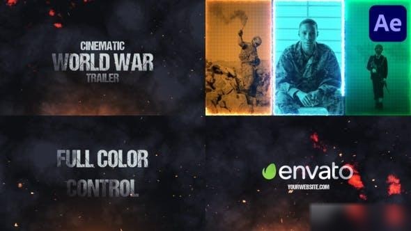Videohive Cinematic World War Trailer for After Effects Openers template preview