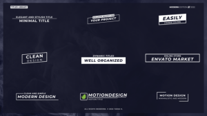 Videohive 12 Modern Titles | After Effects Titles template preview