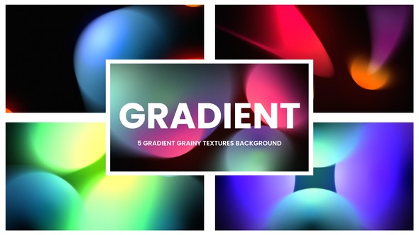 Videohive Gradient Color Grainy Textures Loop Elements template preview