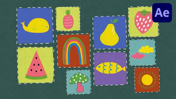 Videohive Cute Doodle | AE Elements template preview