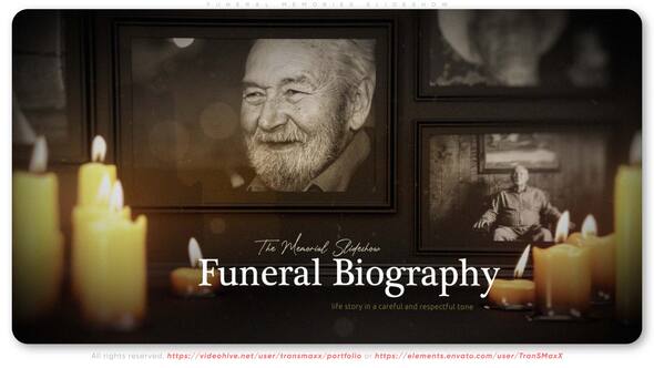 Videohive Funeral Memories Slideshow Titles template preview