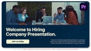 Company Hiring Presentation Premiere Pro template preview
