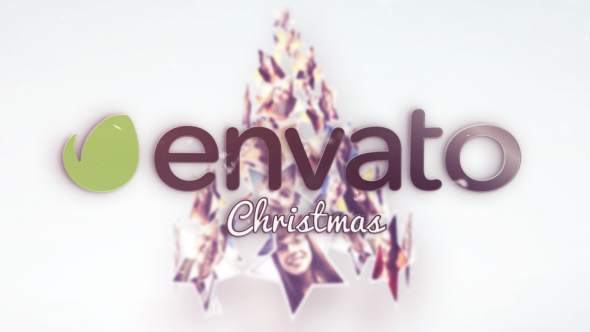 Christmas Stars Tree Greetings Video Displays template preview