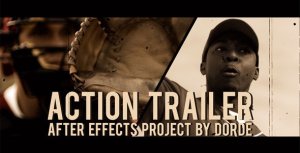 Action Trailer Video Displays template preview