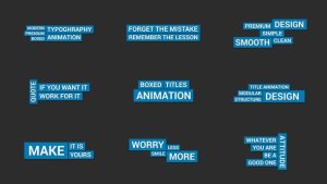 Videohive Boxed Kinetic Typography Elements template preview