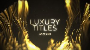 Videohive Luxury Gold Streaks Titles Titles template preview