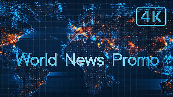 Videohive World News Promo Video Displays template preview