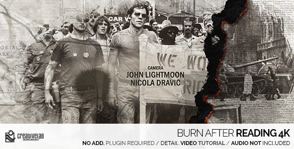 Burn After Reading 4K - Videohive Openers template preview