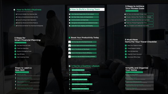 Videohive List Title Infographics template preview