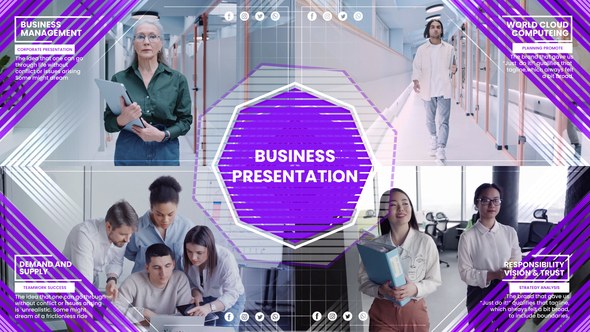 Videohive Business Presentation 46923331 Video Displays template preview