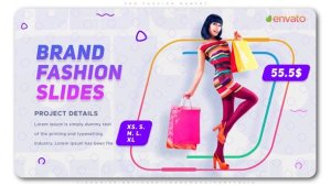 PRO Fashion Market Video Displays template preview
