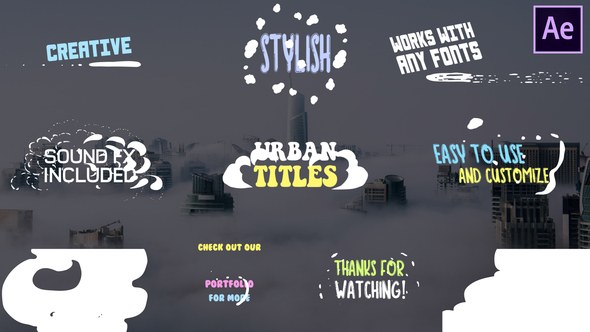 Videohive Cartoon Urban Titles | After Effects Titles template preview