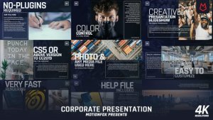 Videohive Corporate Presentation Slide Video Displays template preview