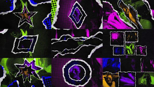 Videohive Grunge Transitions 50143380 Elements template preview