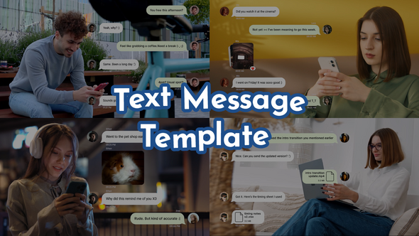 Videohive Text Message 59092398 Elements template preview