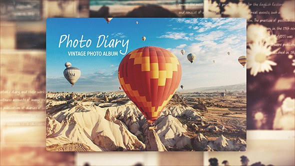 Videohive Photo Diary - After Effects Templates Video Displays template preview