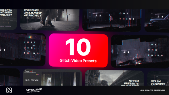 Videohive Glitch Typography Vol. 02 Titles template preview