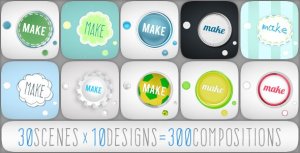 Rounded Typo Story Video Displays template preview