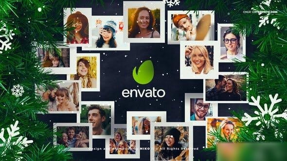 Videohive Christmas Photo Logo Opener Openers template preview