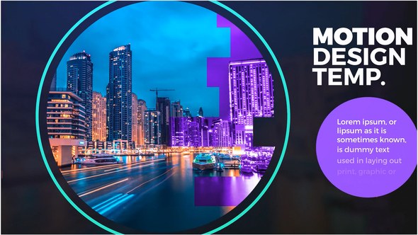 Videohive Corporate Curve Template Video Displays template preview