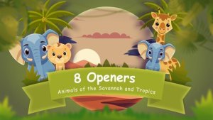 Videohive 8 Opener with Animals of the Savannah and Tropics Openers template preview