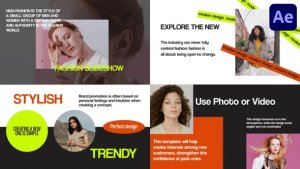Videohive Abstract Fashion Slides for After Effects Video Displays template preview