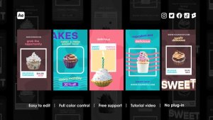 Videohive Cafe Instagram Stories 43894994 Product Promo template preview