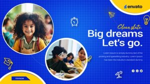 Back to School Video Displays template preview