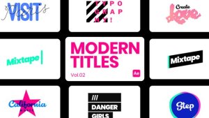 Videohive Modern Titles 02 for After Effects Titles template preview