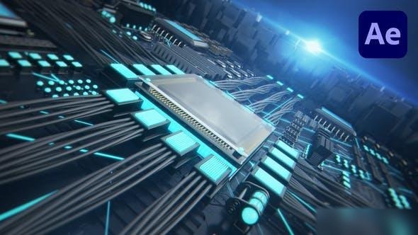 Videohive CPU 3D Technology Logo Intro Logo Stings template preview