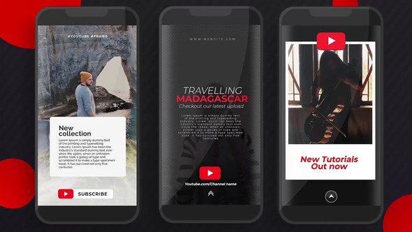 Videohive YouTube Instagram Stories Openers template preview