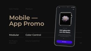 Videohive Mobile Minimal App Promo Product Promo template preview