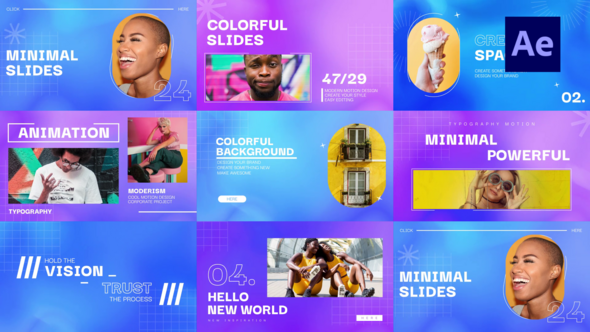 Videohive Colorful Animation Typography Product Promo template preview