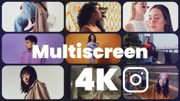 Videohive Multiframe Opener 58749280 Video Displays template preview