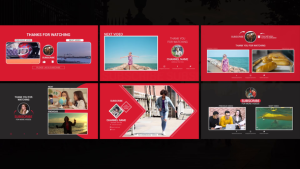 Youtube End Screens _02 Premiere Pro template preview
