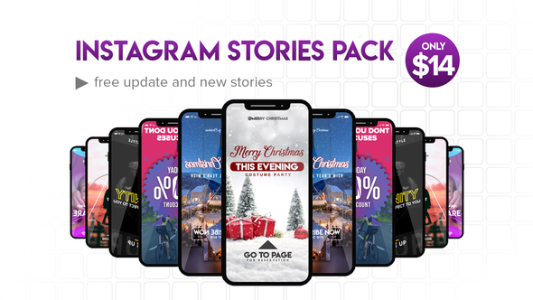 Instagram Stories Video Displays template preview
