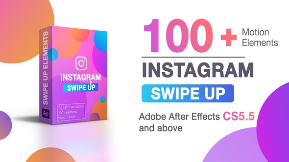 Swipe Up Video Displays template preview
