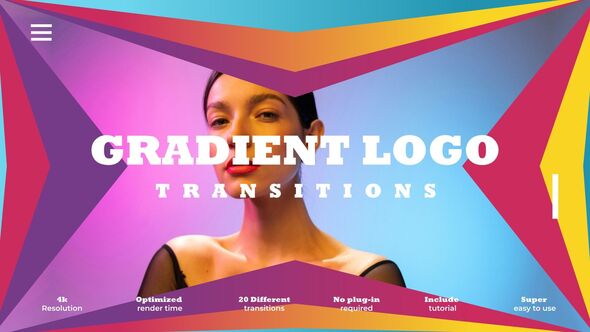 Videohive Gradient Logo Transitions Elements template preview
