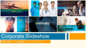 Corporate Slideshow Video Displays template preview