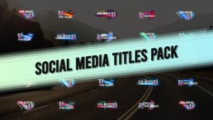 Videohive Social Media Titles Pack 46646865 Titles template preview