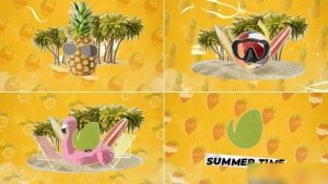Videohive Collage Summer/Holidays Travel Logo Logo Stings template preview
