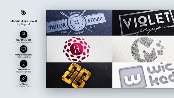 Videohive Mockups Logo Reveal Logo Stings template preview