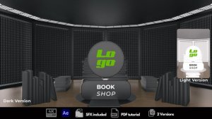 Videohive Book Shop Logo Stings template preview