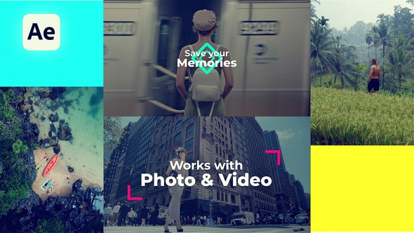 Videohive Colorful Multiscreen Slideshow 56383001 Openers template preview