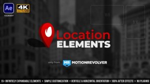 Videohive Map Pin Location Elements Elements template preview