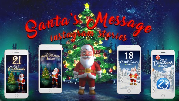 Videohive Santa Message Instagram Stories Product Promo template preview