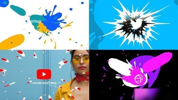 Videohive Cartoon Liquid Logo Logo Stings template preview