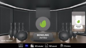 Videohive Bowling Intro Logo Stings template preview