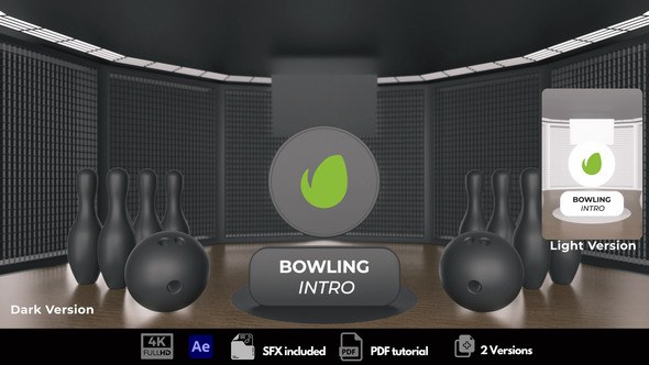 Videohive Bowling Intro Logo Stings template preview